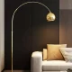 Golden luxury floor lamp