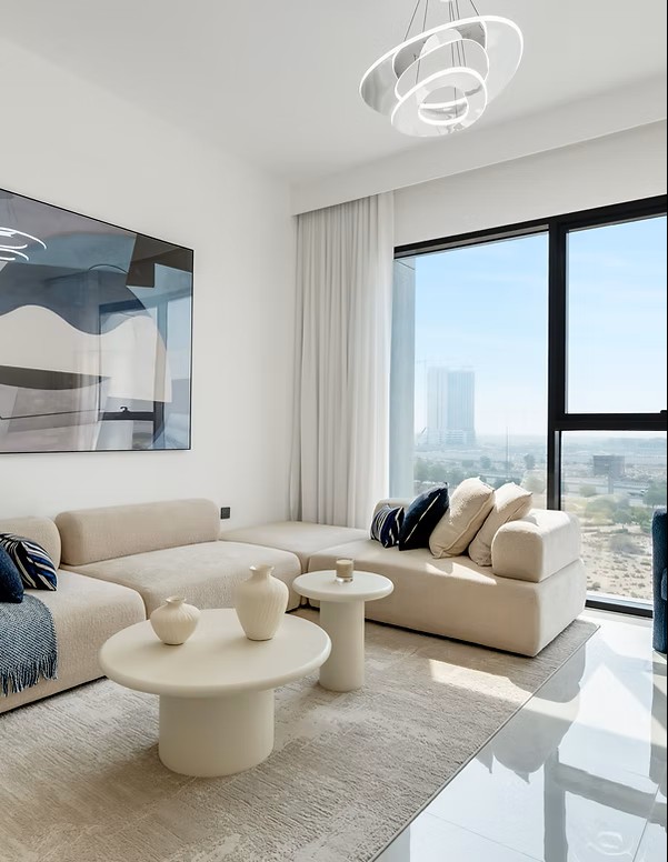 Bespoke apartment furniture and coordinated finishes for OST Tower 11 in Majan